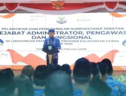 Gubernur Kaltara Zainal A. Paliwang Lantik Pejabat, Tekankan Pelayanan Publik Prima dan Kerja Turun ke Lapangan